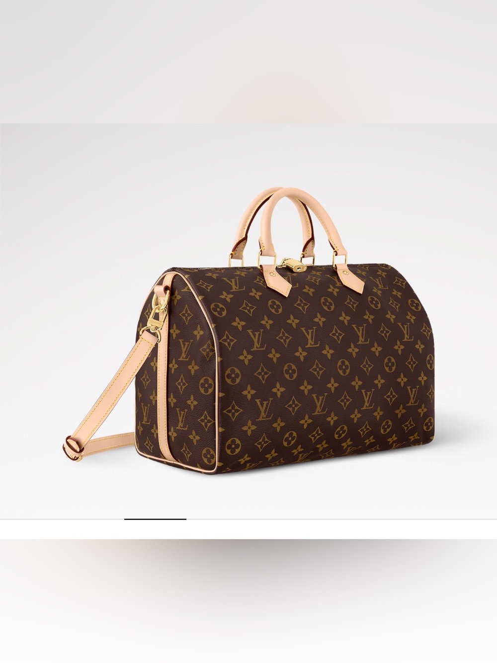 💎Louis Vuitton💎Monogram Speedy35 Bandoulière w/ lock, two keys and dust bag